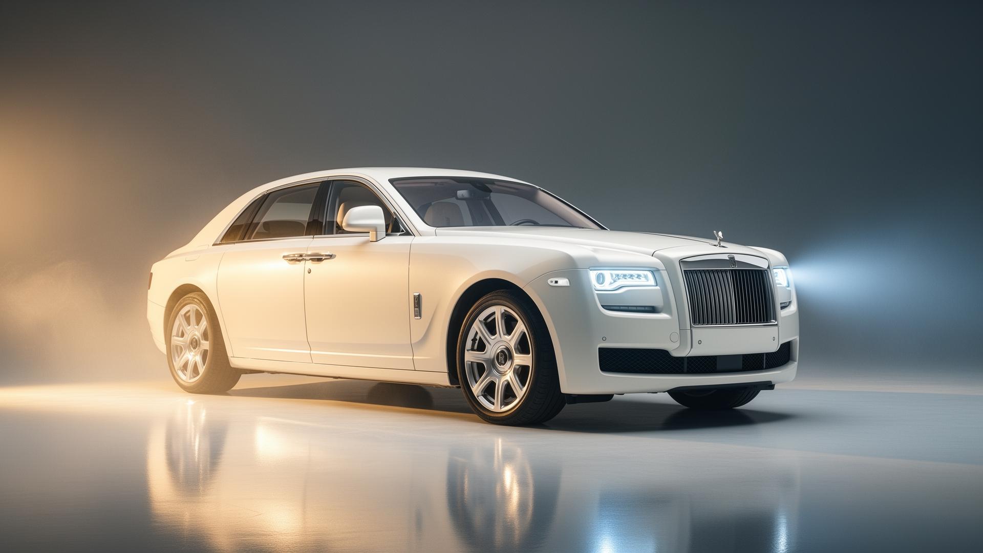 Luxury vehicle in cinematic light
